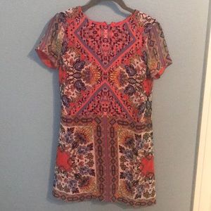 Lulus bright floral print dress